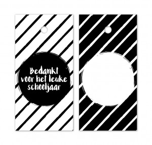 Cadeaukaartje Bedankt voor het leuke schooljaar