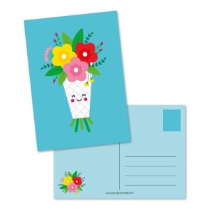 Ansichtkaart Bloemen Boeket