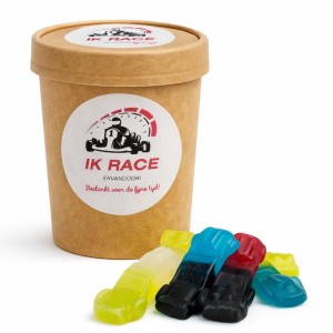 Bedankje Ik race ervandoor