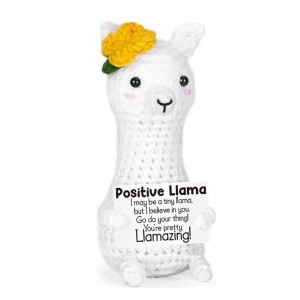 Lama Knuffeltje met Kaartje – Positief Cadeautje met Boodschap