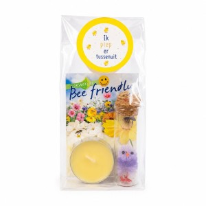 Ik Piep Er Tussenuit Cadeausetje | Bee Friendly Bloemenzaadjes