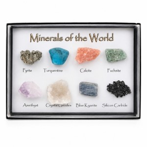 Echte Mineralen Collectie – 8 Stenen in Doosje