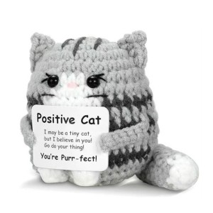 Positieve Kat Gehaakt 8 cm