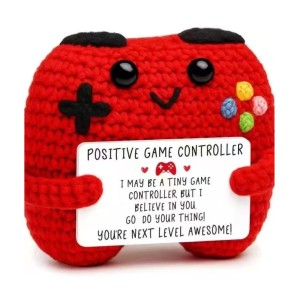 Positieve game controller – afscheidscadeautje gamer 8 cm
